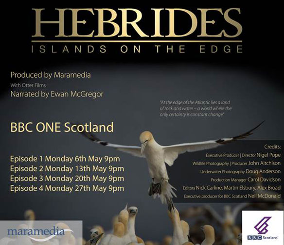 Hebrides islands on the edge