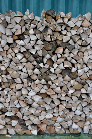 Croft Garden Cottage log stack